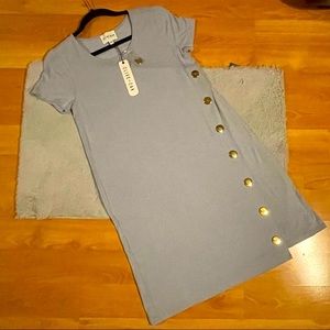 NWT- OLIVE+OAK- BLUE BREEZE DRESS